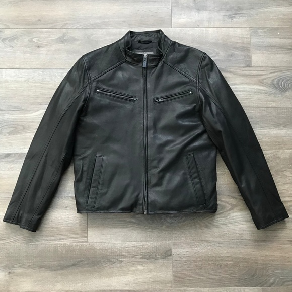 Vince Camuto Other - Vince Camuto Black Motorcycle Biker Leather Jacket